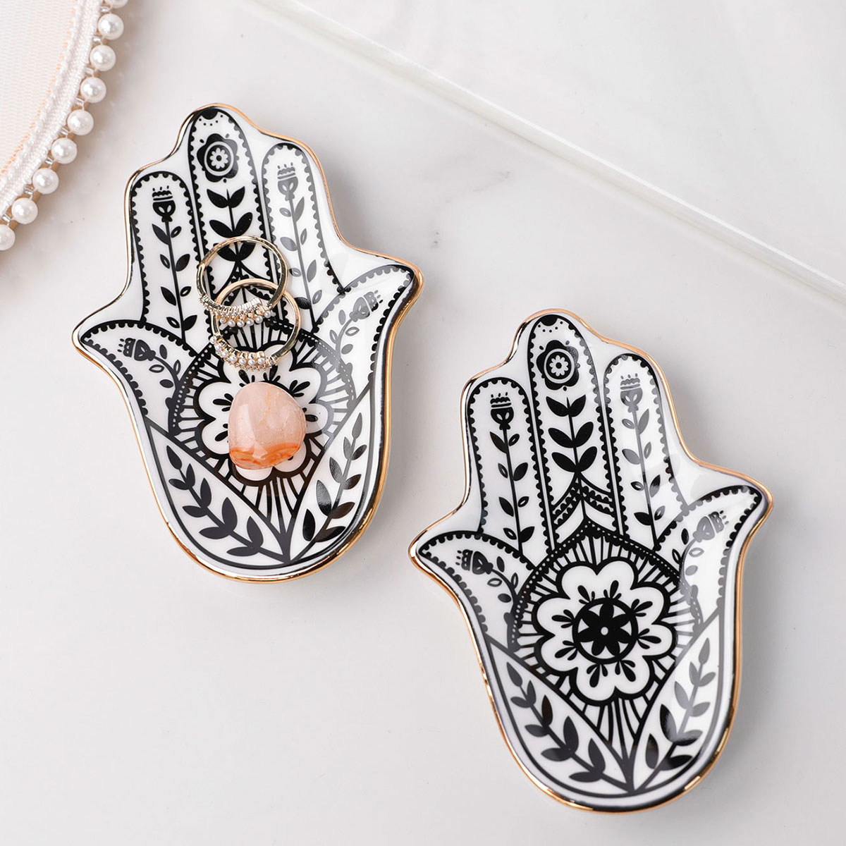 Ceramic Trinket Dish - طبق حلية يدوية من السيراميك، صينية