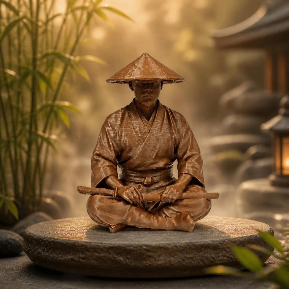 Home Decor Zen Style - زينة مكتبية، تماثيل نينجا في وضعية