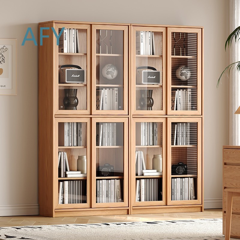 Muji Home Storage - خزانة كتب من خشب البلوط الصلب