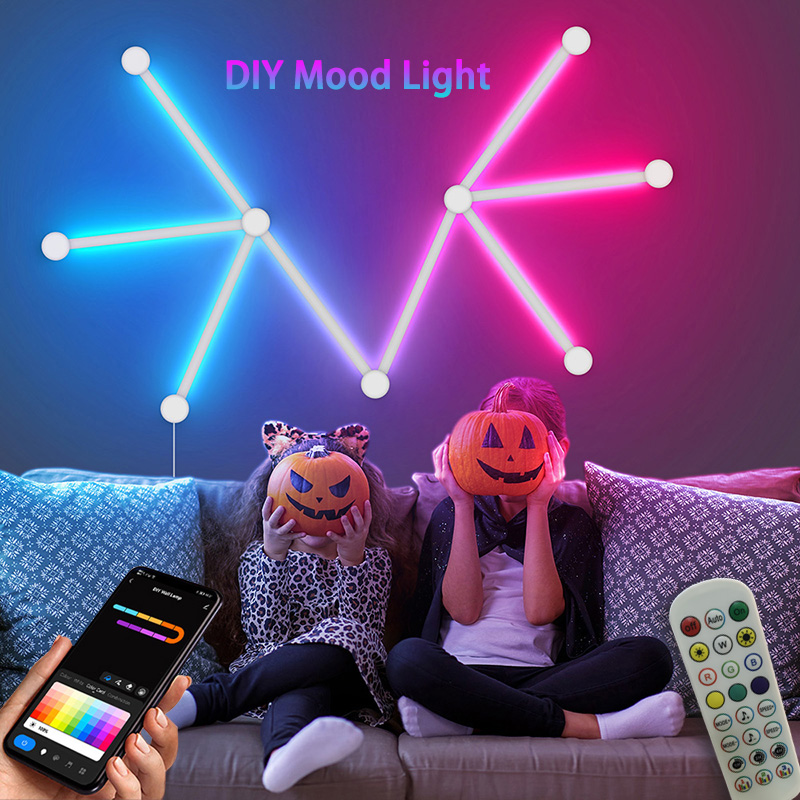 Home Decor Tv - مصباح حائط RGB ذكي، شريط إضاءة