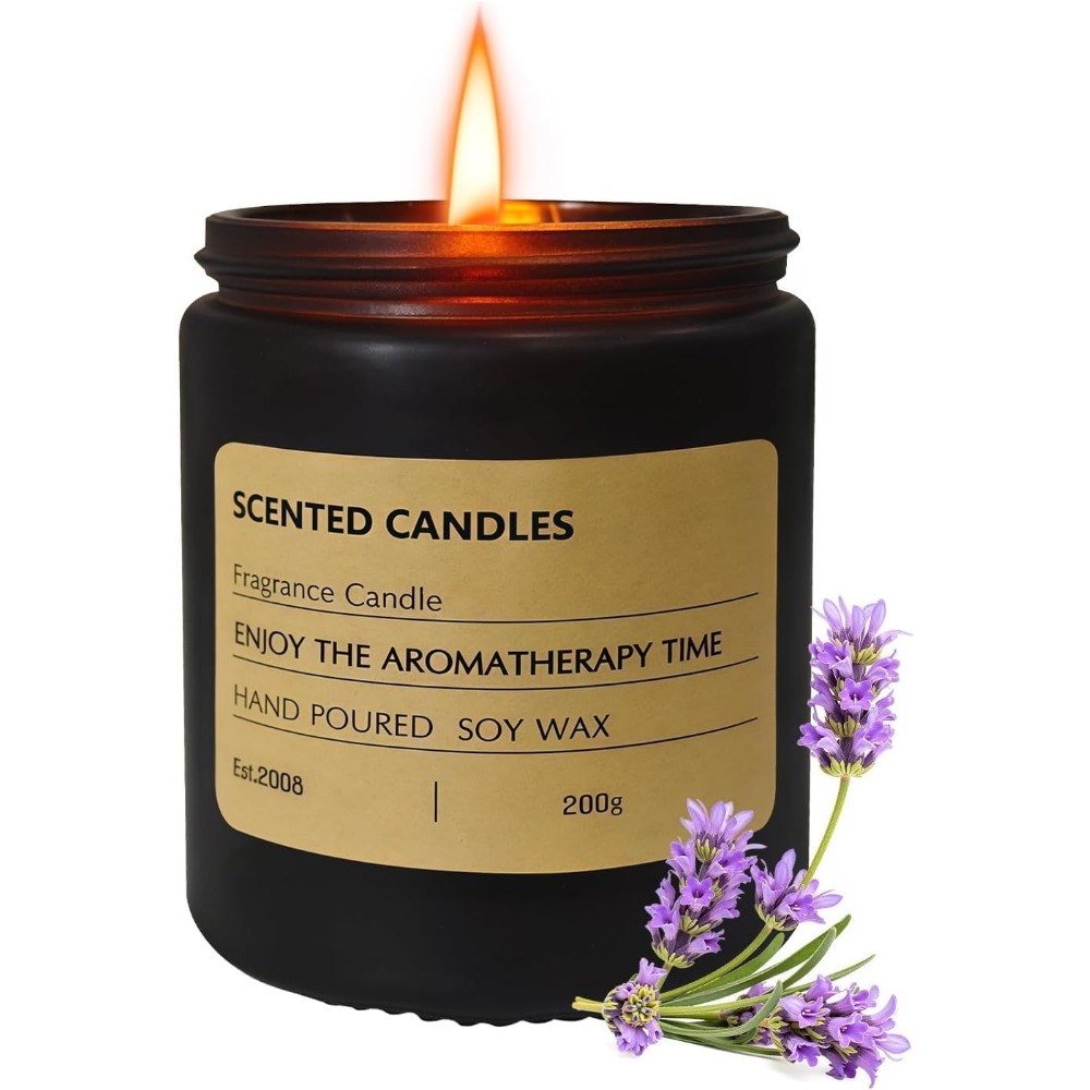 Scented Candle Set - شموع معطرة طويلة الأمد للرجال برائحة