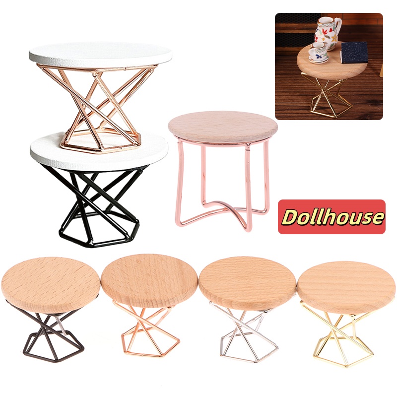 Home Decor Furniture - 1/12 دمية محاكاة طاولة القهوة طاولة