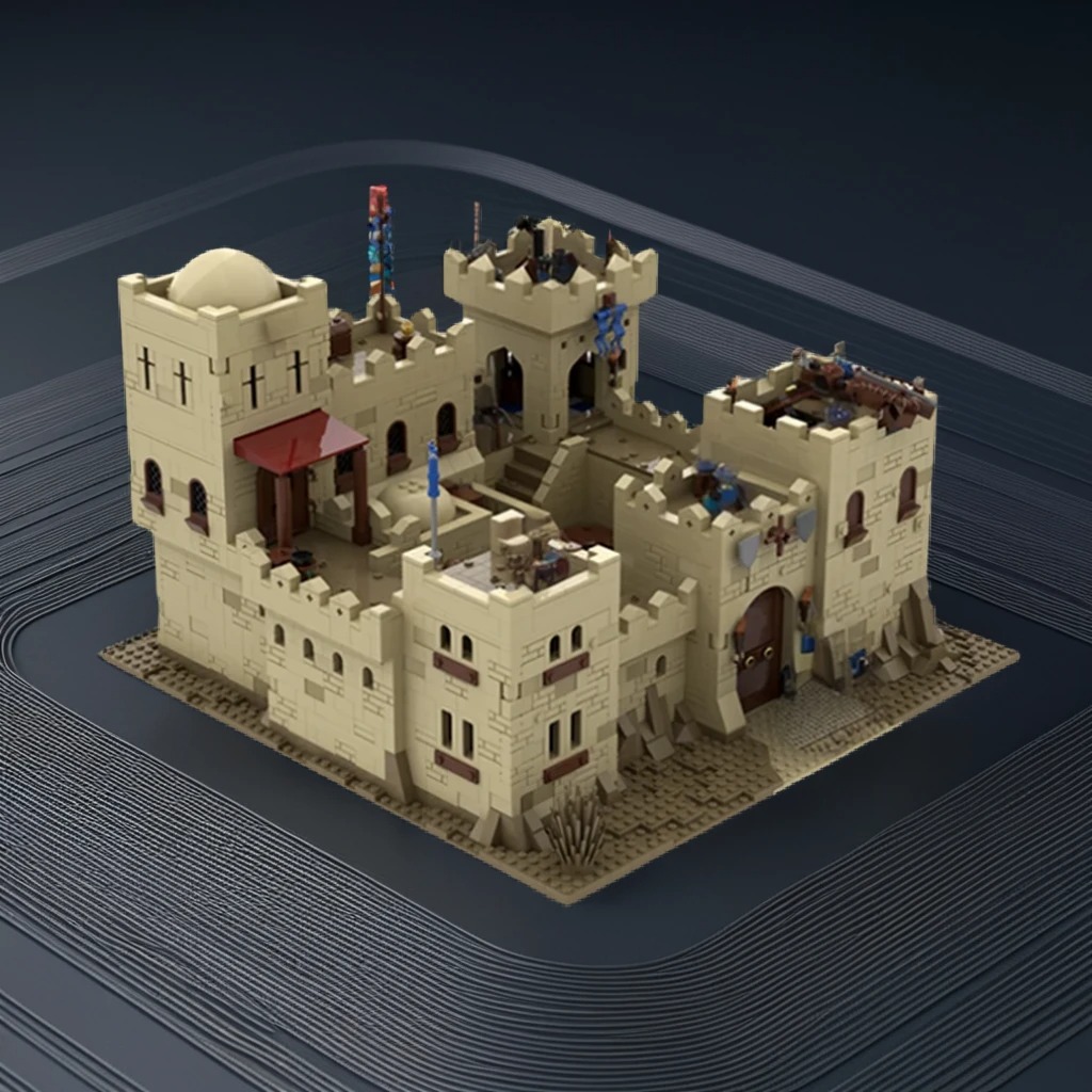 Home Decor Medieval - 4092 قطعة من مكعبات البناء لنموذج