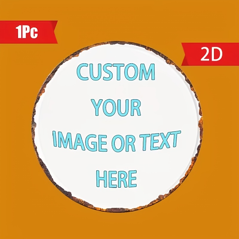 Home Decor Free Images - لافتة معدنية دائرية مخصصة، ديكور جداري