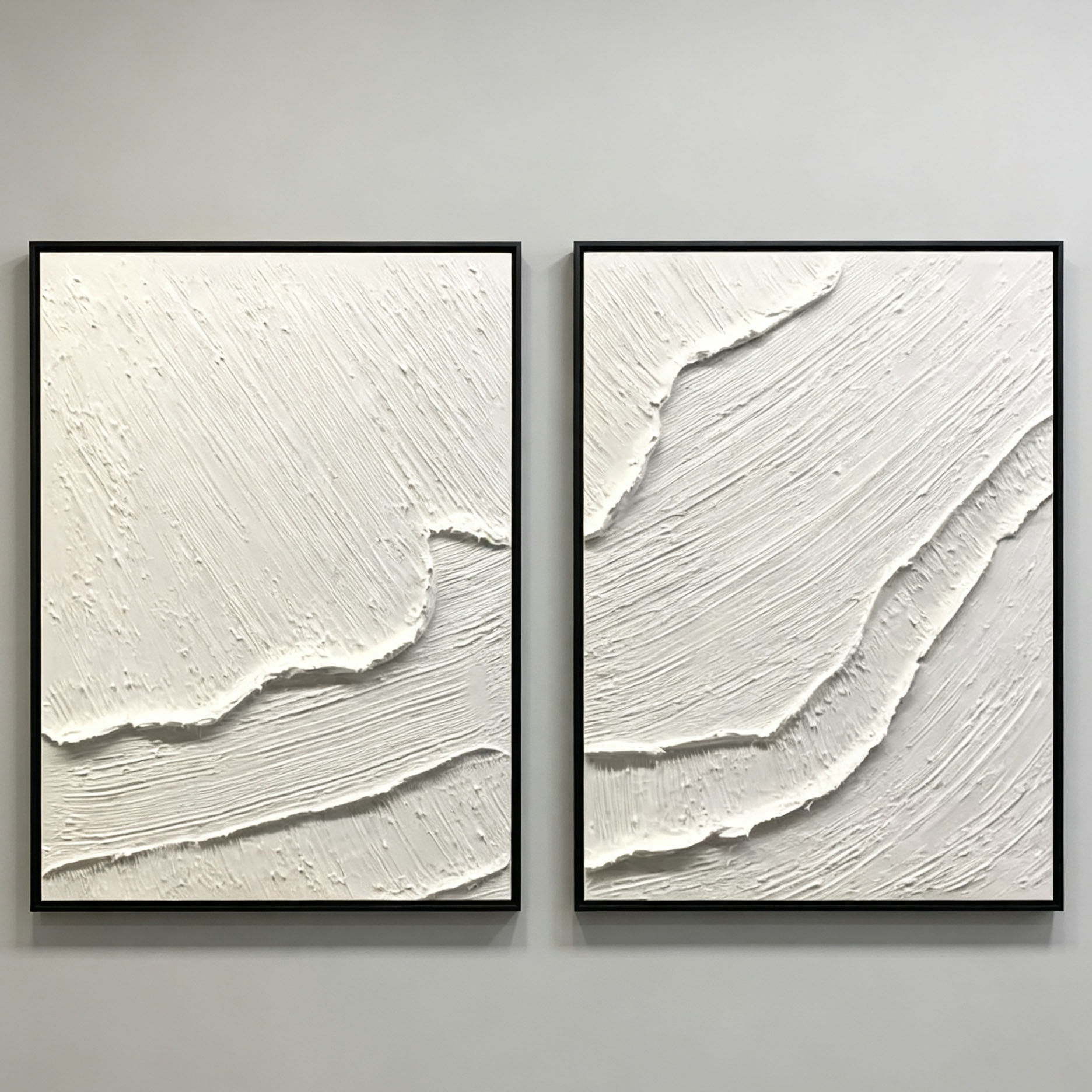 لوحة زيتية تجريدية ثلاثية الأب - مراجعة Abstract Oil Painting وسعره