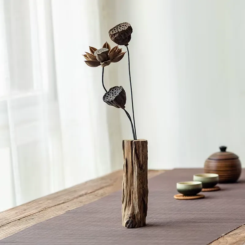 مزهرية خشبية صينية بأسلوب زن ع - مراجعة Home Decor Zen Style وسعره
