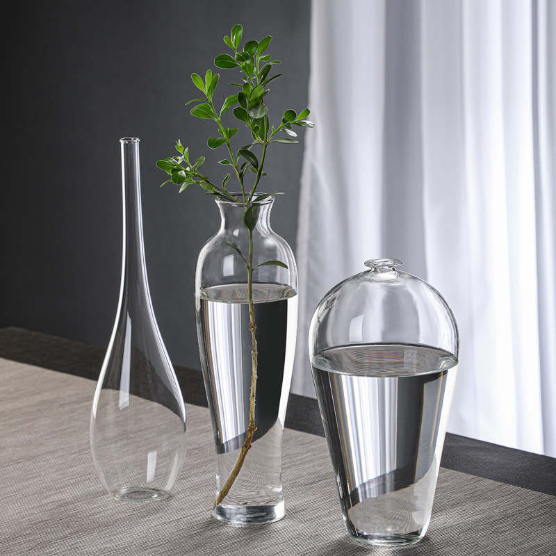 مزهرية زجاجية أنيقة شفافة على  - مراجعة Home Decor Zen Style وسعره
