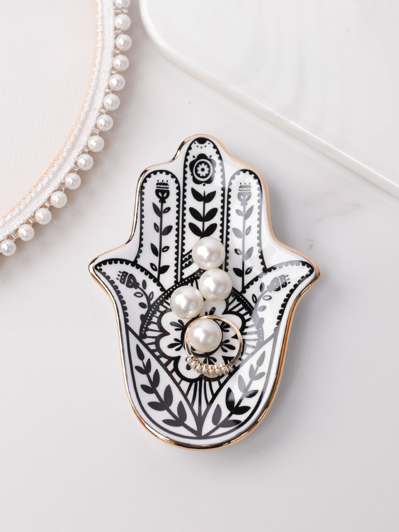 طبق حلية يدوية من السيراميك، ص - مراجعة Ceramic Trinket Dish وسعره