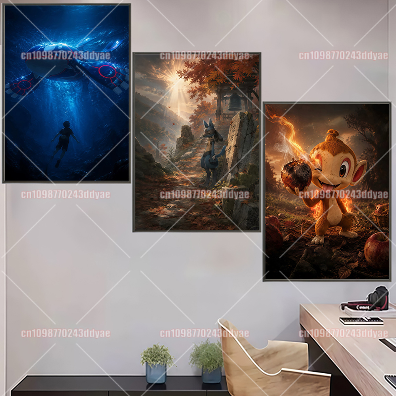 لوحات أصلية لشخصيات أنمي بوكيم - مراجعة Home Decor Tv وسعره