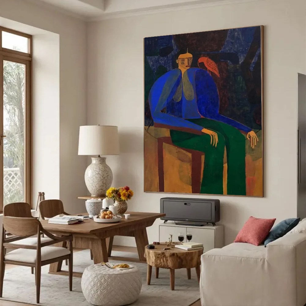 لوحة زيتية تجريدية مرسومة يدوي - مراجعة Home Decor Free Images وسعره