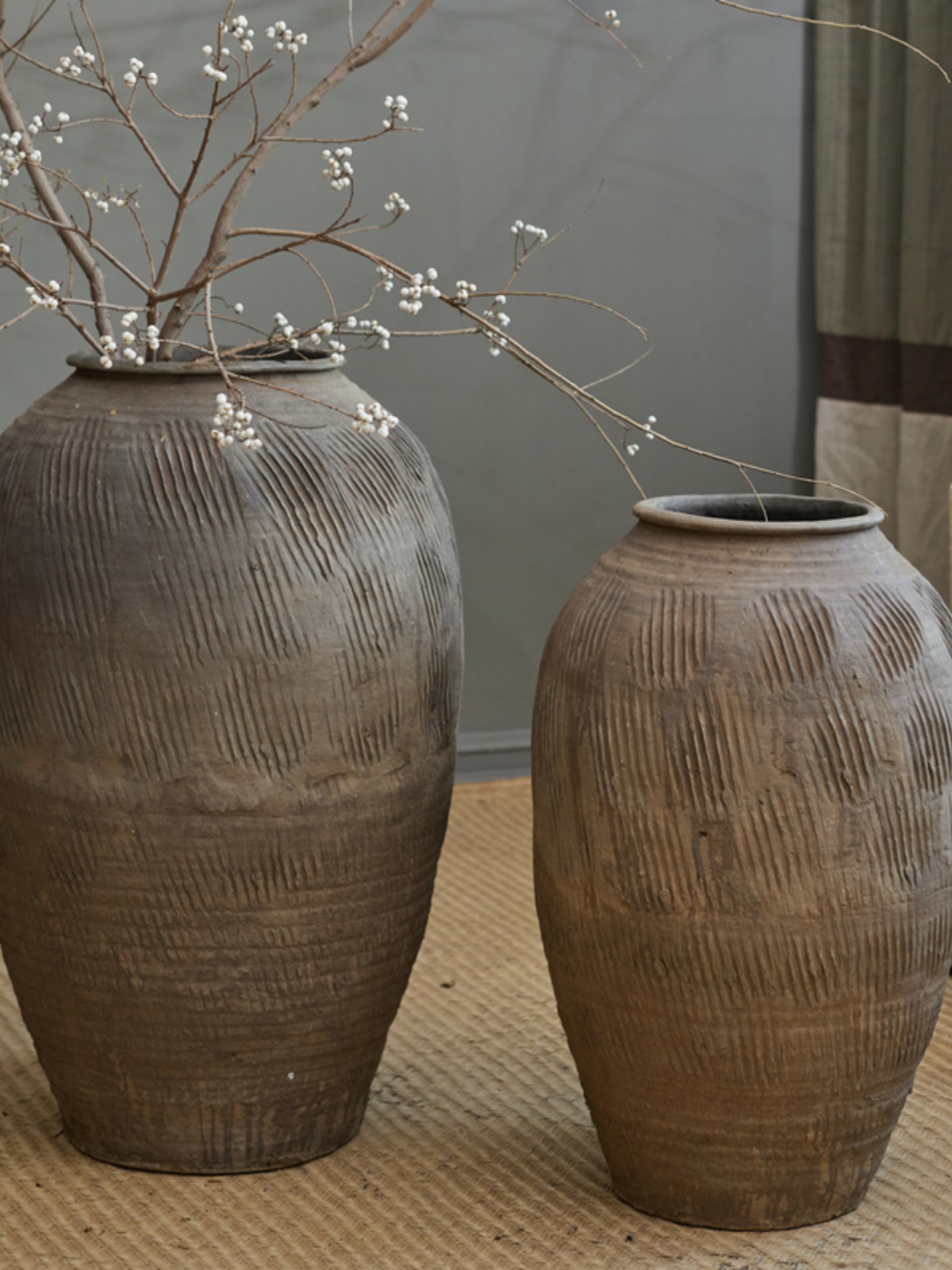 مزهرية زهور كبيرة من التيراكوت - مراجعة Home Decor Zen Style وسعره