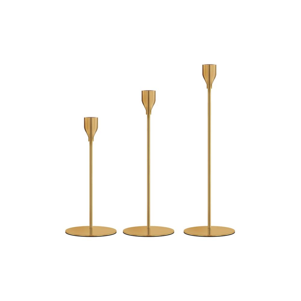 مجموعة من 3 شمعدانات نحاسية، ز - مراجعة Home Decor Luxury وسعره