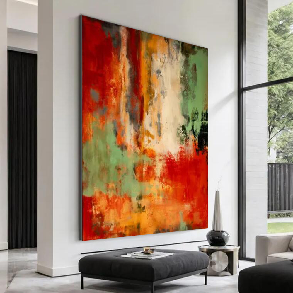 لوحة زيتية تجريدية مصنوعة يدوي - مراجعة Home Decor Free Images وسعره