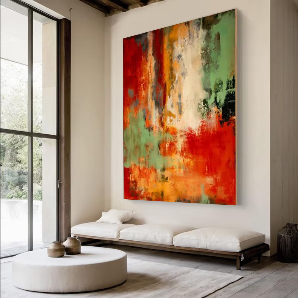 لوحة زيتية تجريدية مصنوعة يدوي - مراجعة Home Decor Free Images وسعره