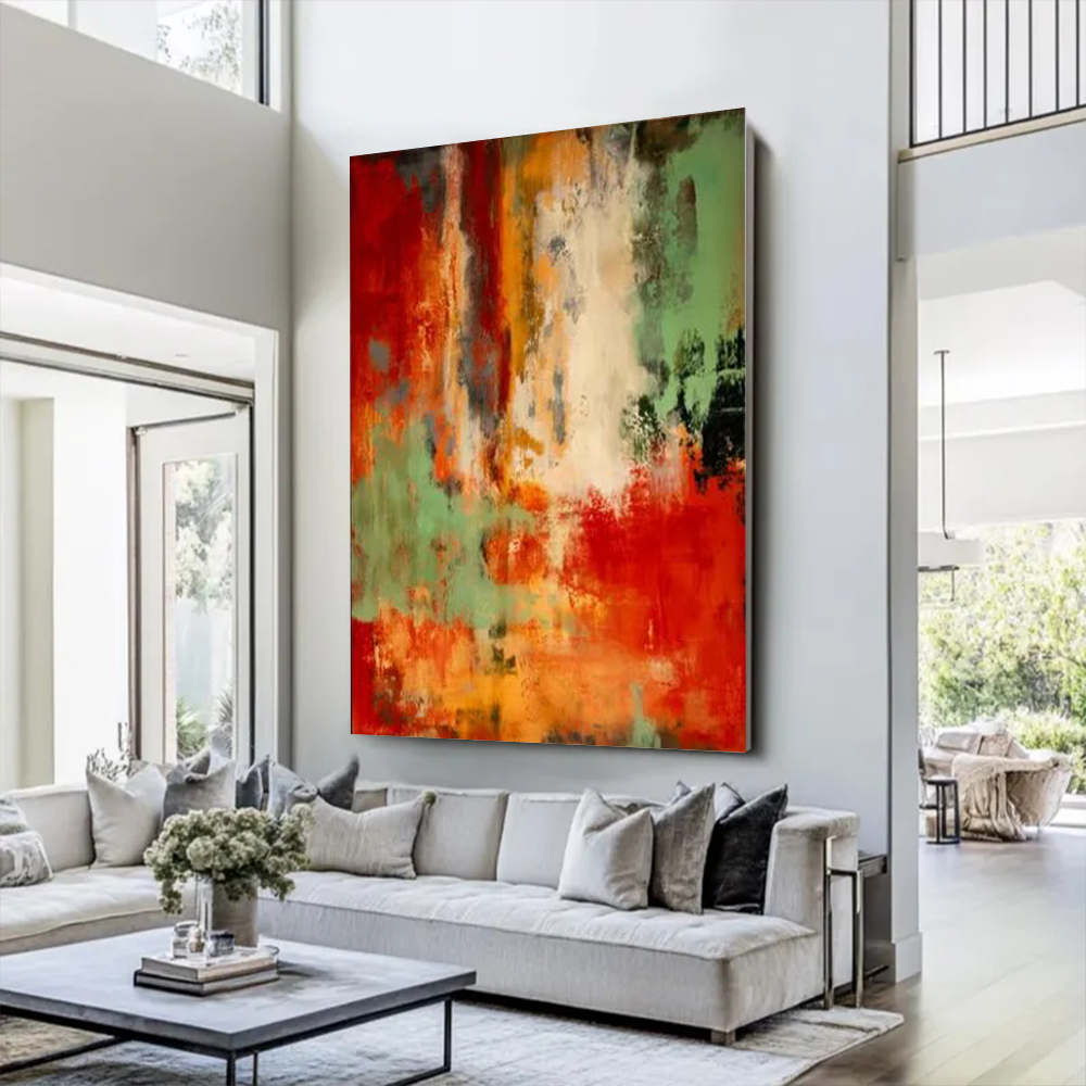 لوحة زيتية تجريدية مصنوعة يدوي - مراجعة Home Decor Free Images وسعره