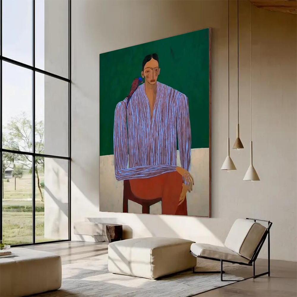 لوحة زيتية تجريدية مصنوعة يدوي - مراجعة Home Decor Free Images وسعره