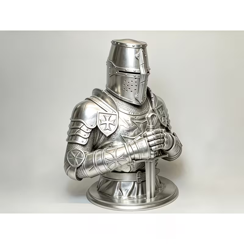 تمثال نصفي لفرسان الهيكل المحا - مراجعة Home Decor Medieval وسعره