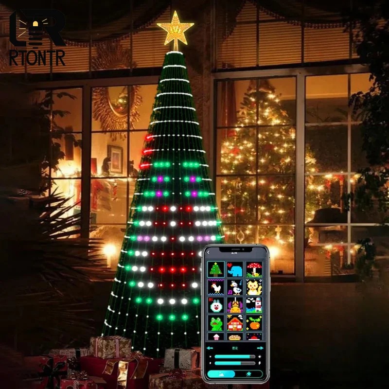 أضواء شجرة عيد الميلاد على شكل - مراجعة Home Christmas Decor وسعره
