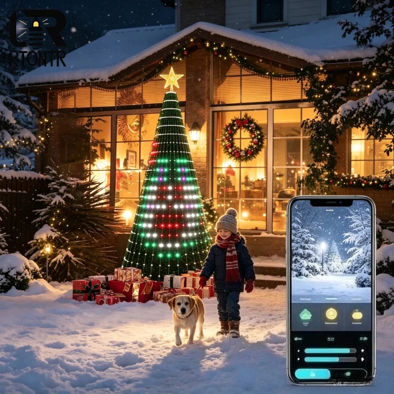 أضواء شجرة عيد الميلاد على شكل - مراجعة Home Christmas Decor وسعره