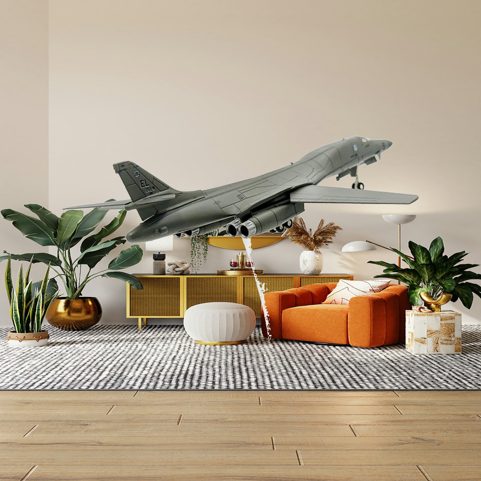 نموذج طائرة B-1B الأمريكية بمق - مراجعة Home Decor Usa وسعره