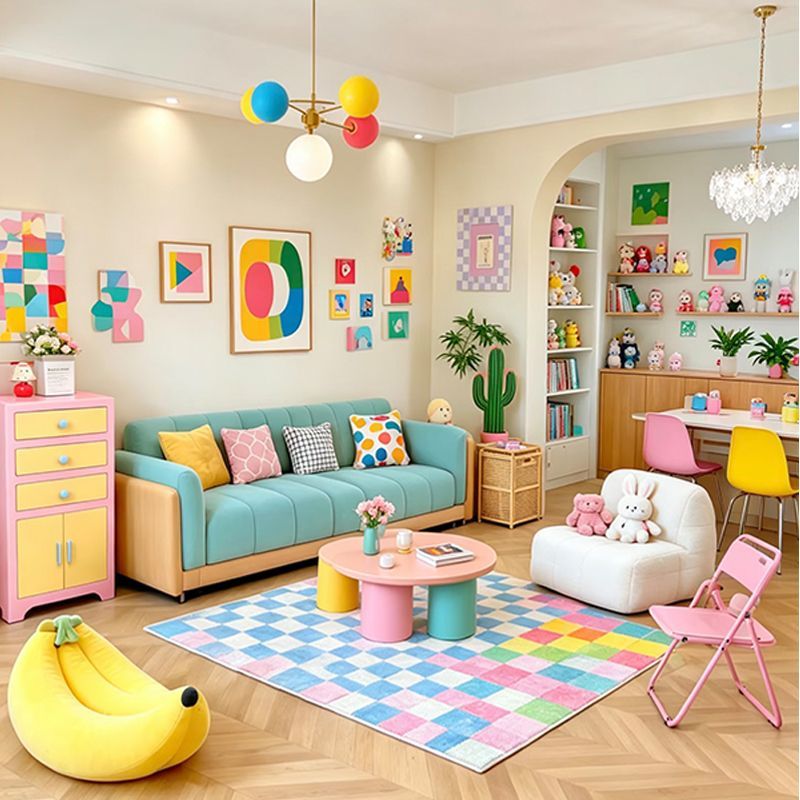 سجادة غرفة معيشة بألوان الدوبا - مراجعة Home Decor Dopamine وسعره