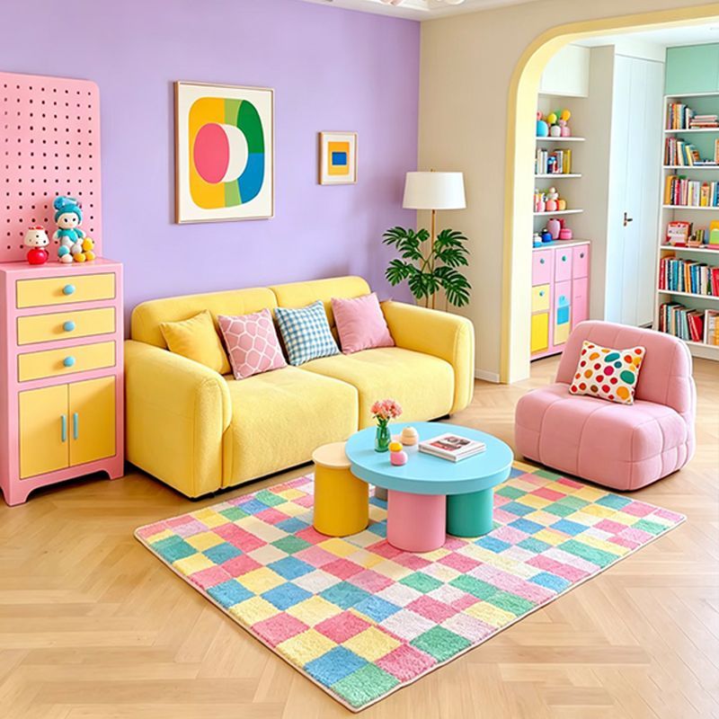سجادة غرفة معيشة بألوان الدوبا - مراجعة Home Decor Dopamine وسعره