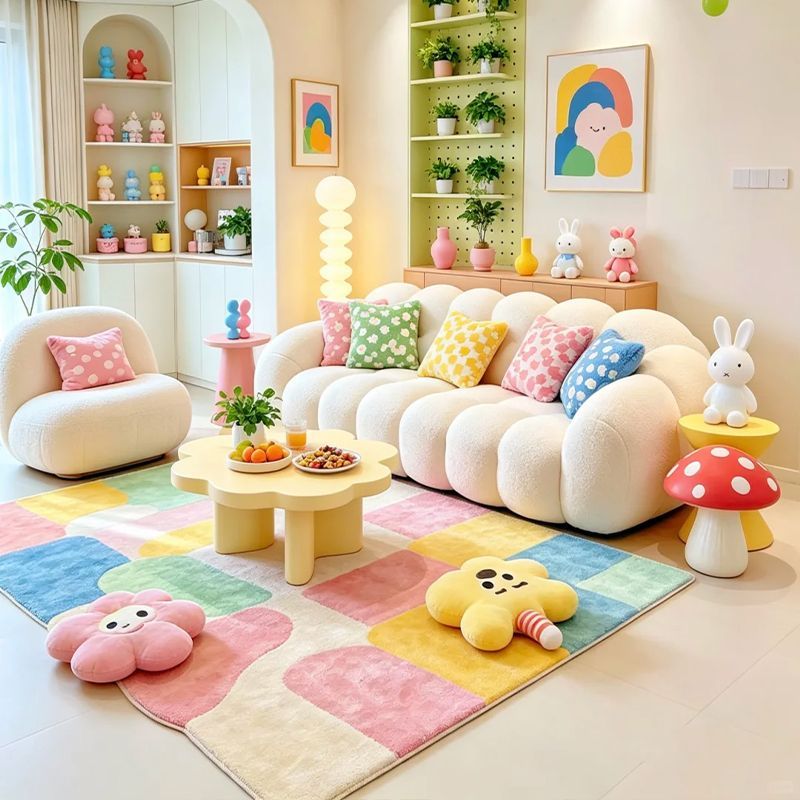 سجادة غرفة معيشة بألوان الدوبا - مراجعة Home Decor Dopamine وسعره
