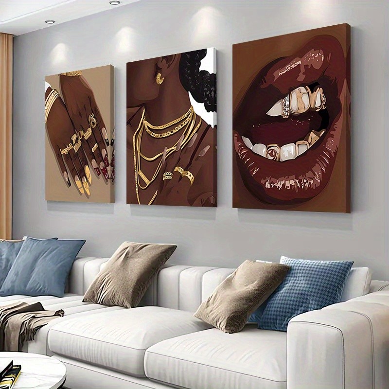 3 قطع من لوحات الفن التجريدي ا - مراجعة Abstract Oil Painting وسعره