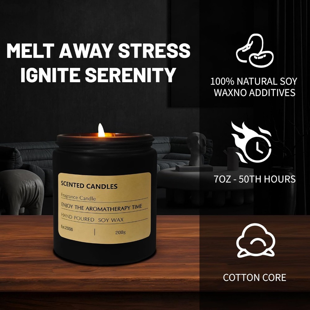 شموع معطرة طويلة الأمد للرجال  - مراجعة Scented Candle Set وسعره