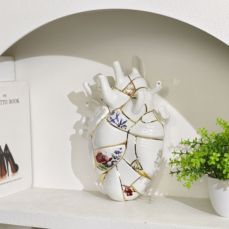 مزهرية على شكل قلب لغرفة المعي - مراجعة Home Decor Luxury وسعره