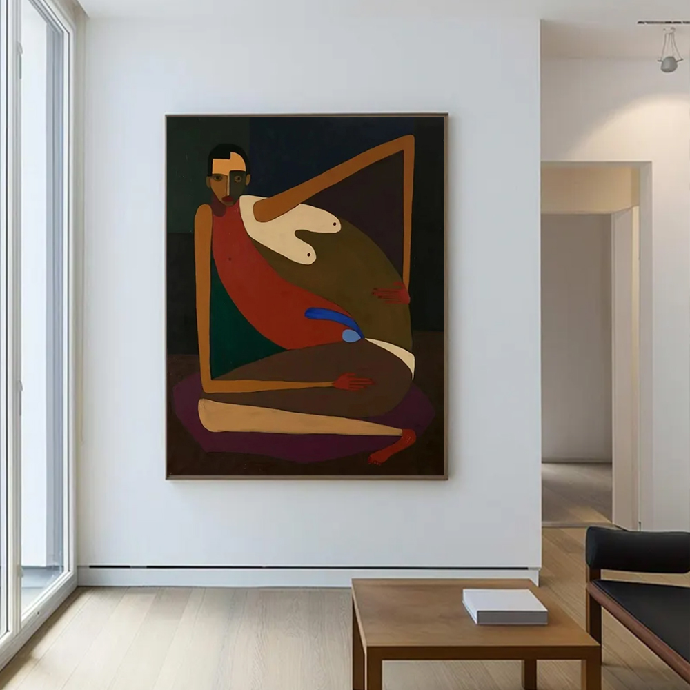 لوحة زيتية تجريدية مصنوعة يدوي - مراجعة Home Decor Free Images وسعره
