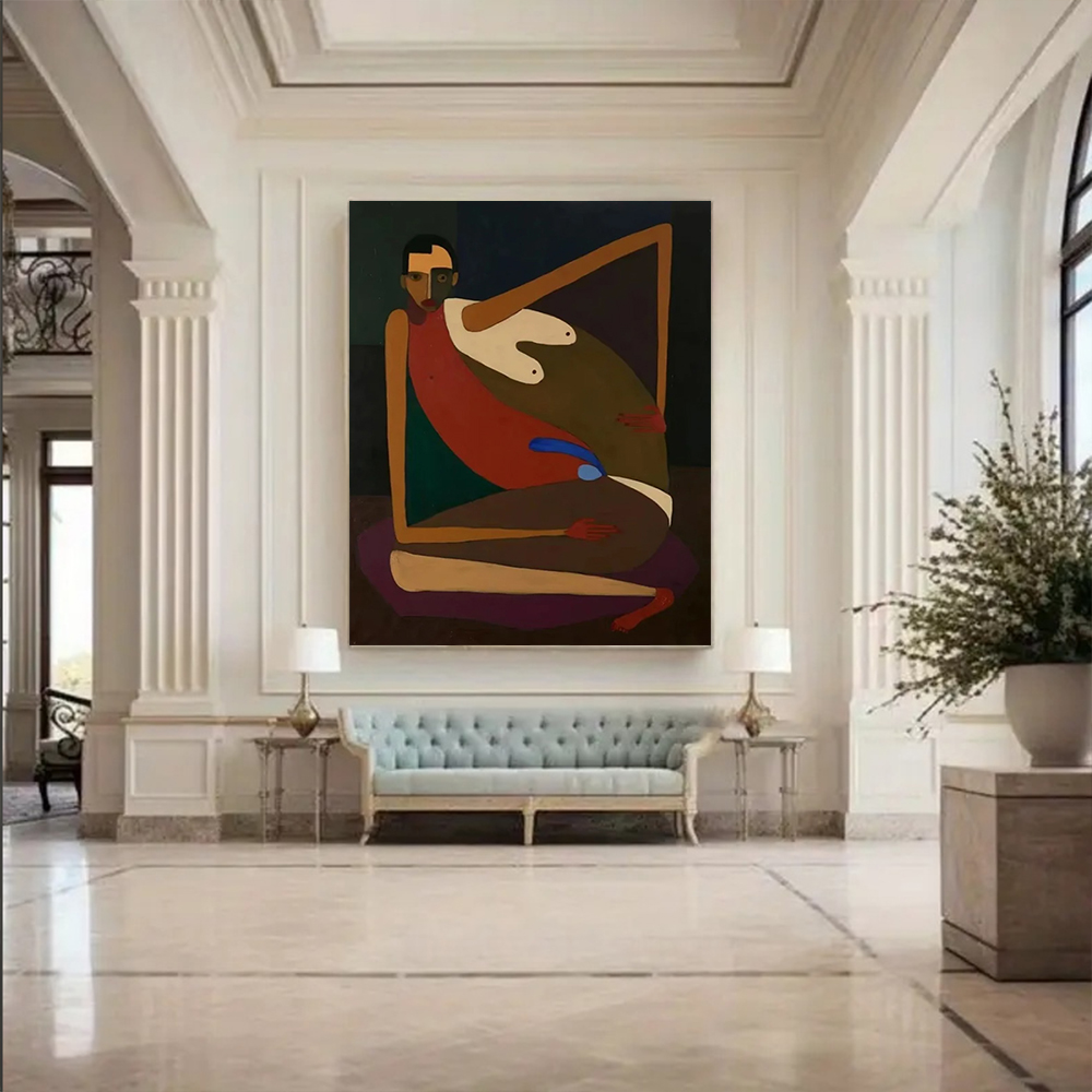 لوحة زيتية تجريدية مصنوعة يدوي - مراجعة Home Decor Free Images وسعره