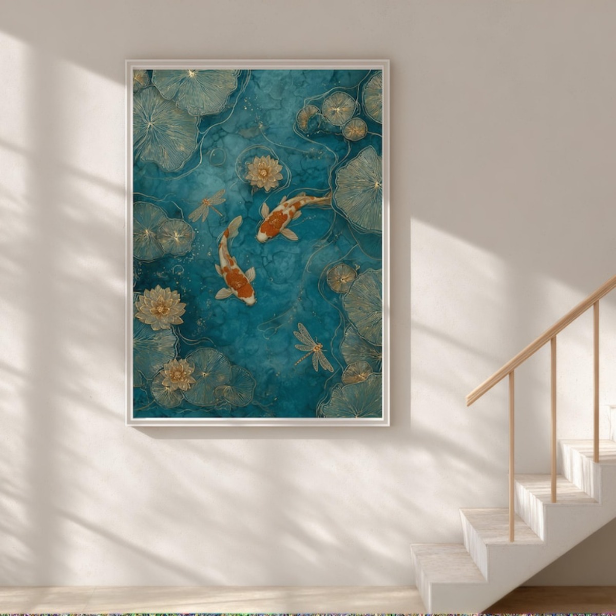 اليابانية كوي الأسماك قماش طبا - مراجعة Home Decor Zen Style وسعره