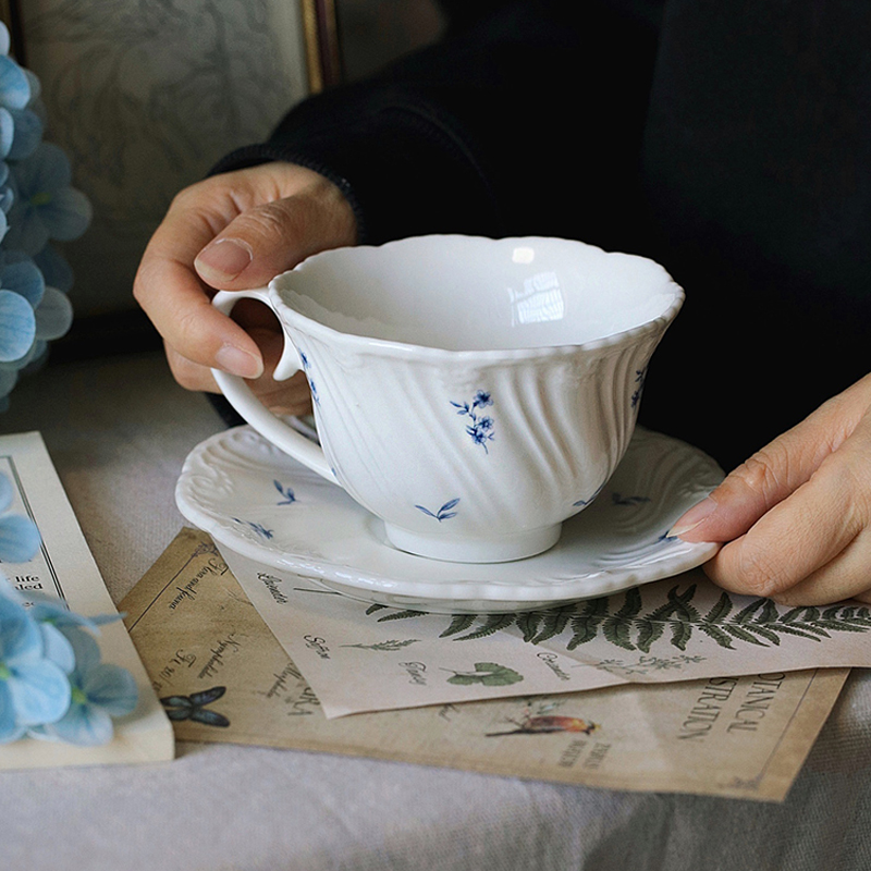 طبق سيراميك أزرق زهري فنجان قه - مراجعة Ceramic Trinket Dish وسعره