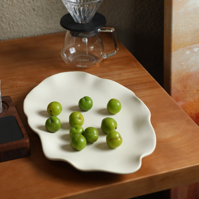 طبق فواكه سيراميك إبداعي بحافة - مراجعة Ceramic Trinket Dish وسعره