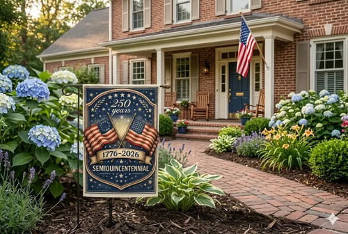 علم حديقة أمريكي للزينة الخارج - مراجعة Home Decor Usa وسعره