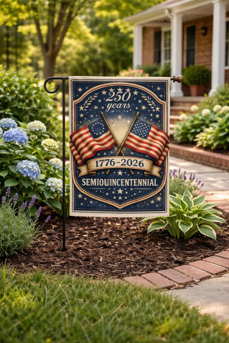 علم حديقة أمريكي للزينة الخارج - مراجعة Home Decor Usa وسعره