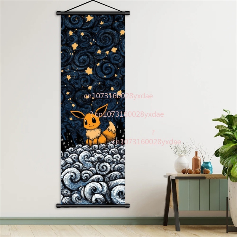 ملصق بوكيمون مطبوع، لوحة فنية  - مراجعة Home Decor Free Images وسعره