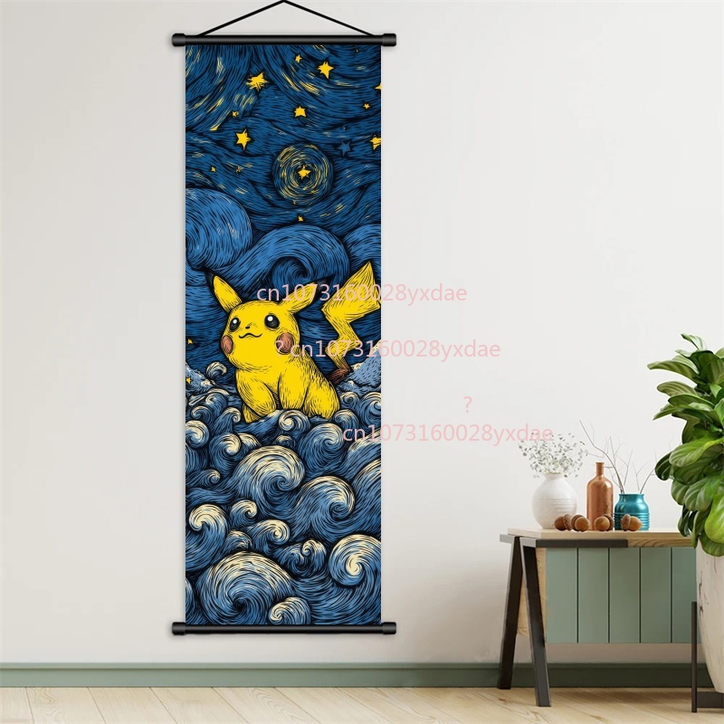 ملصق بوكيمون مطبوع، لوحة فنية  - مراجعة Home Decor Free Images وسعره