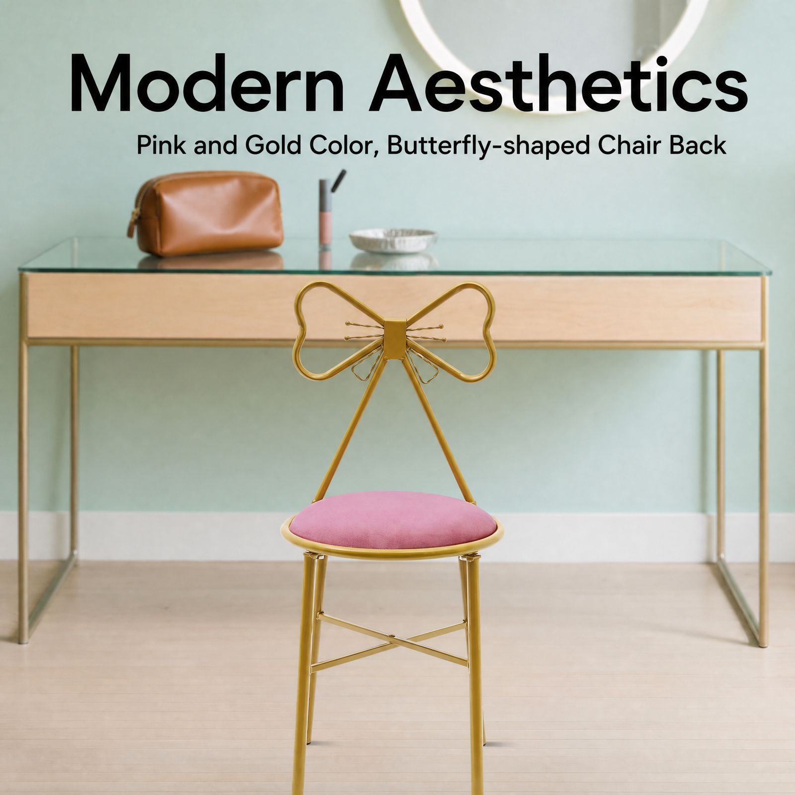 كرسي مكياج بمسند ظهر على شكل ف - مراجعة Home Decor Furniture وسعره