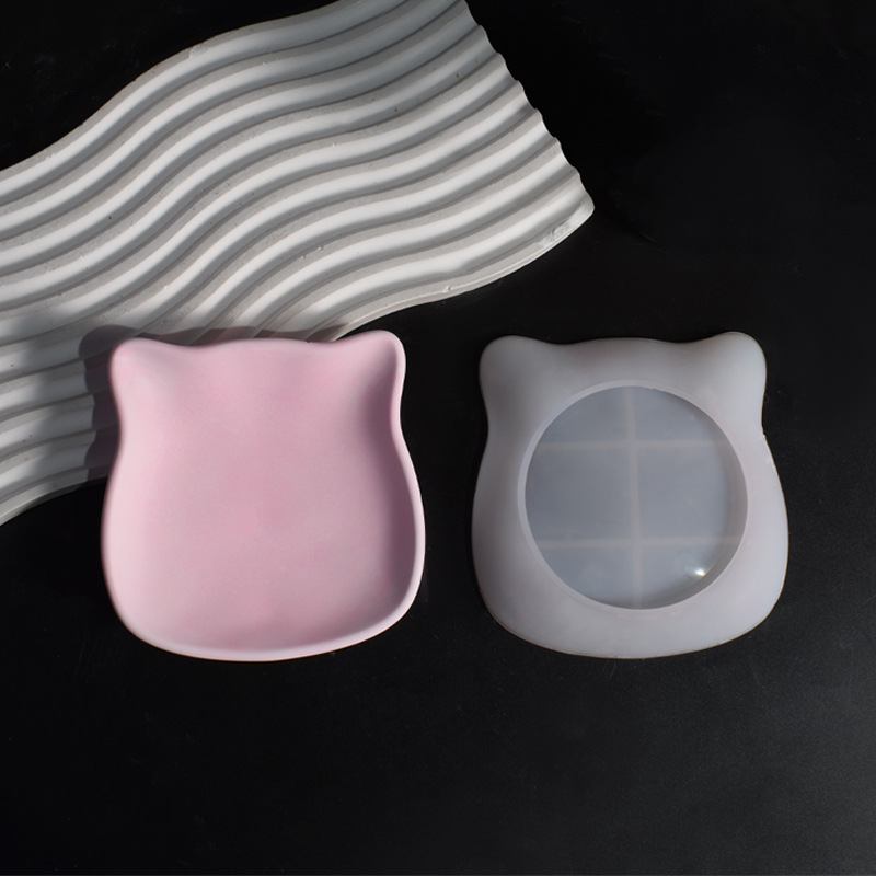 الجص القط طبق قالب هريرة صينية - مراجعة Ceramic Trinket Dish وسعره