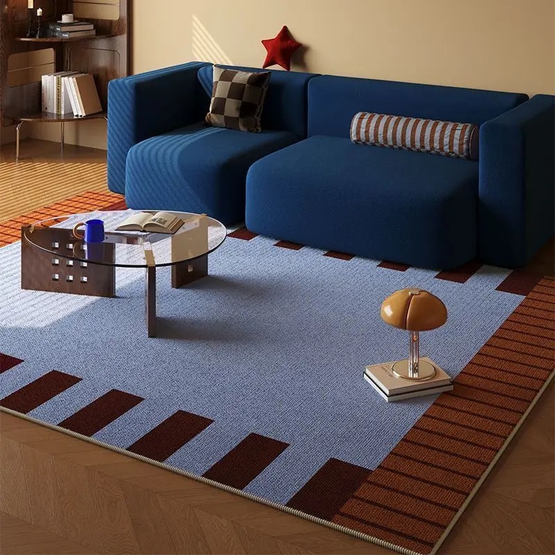 سجادة أرضية مخططة بألوان الدوب - مراجعة Home Decor Dopamine وسعره