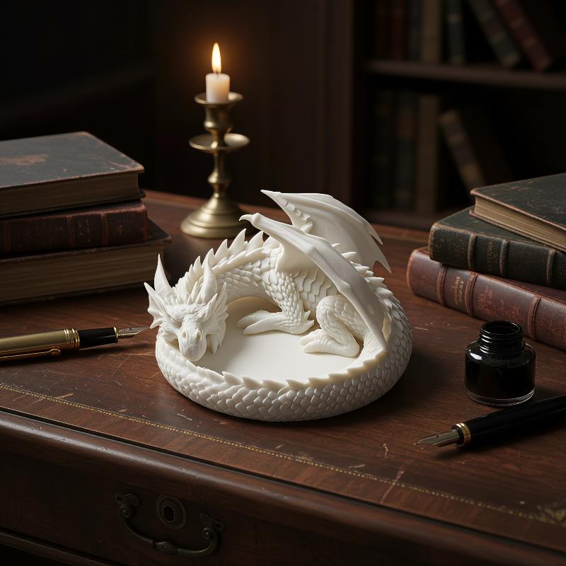 صينية تنين إبداعية بتصميم قوطي - مراجعة Ceramic Trinket Dish وسعره