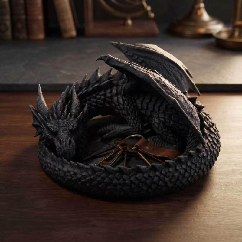 صينية تنين إبداعية بتصميم قوطي - مراجعة Ceramic Trinket Dish وسعره