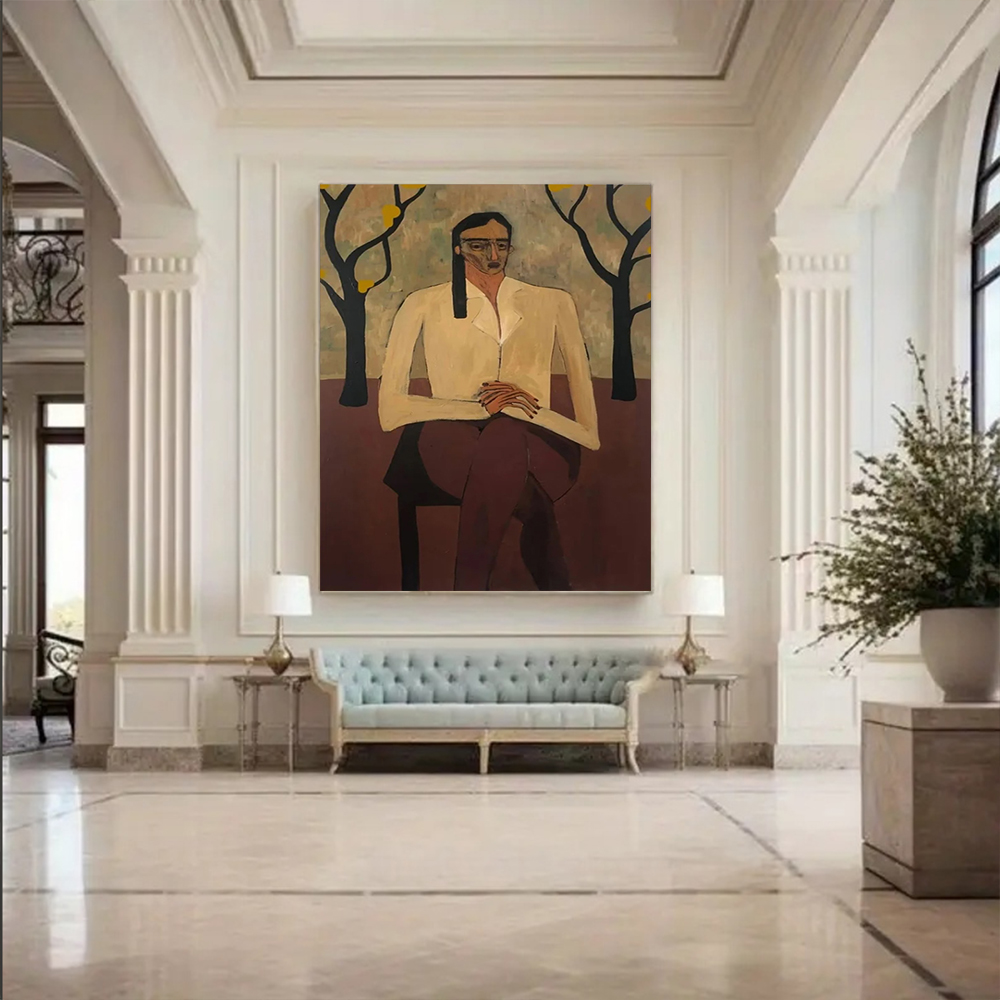 لوحة زيتية تجريدية مصنوعة يدوي - مراجعة Home Decor Free Images وسعره
