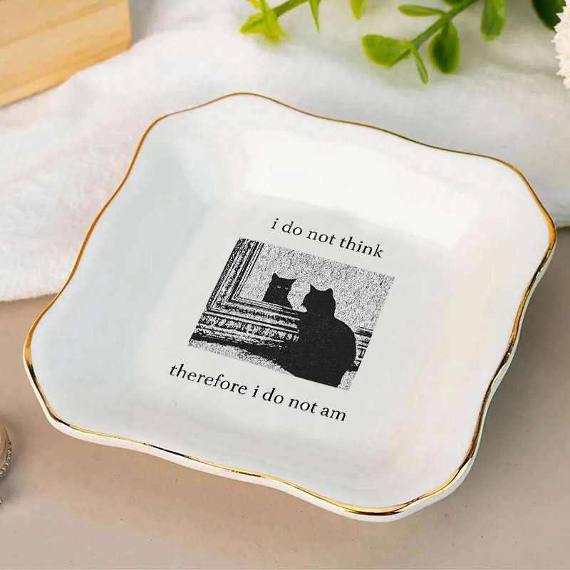 1 قطعة طبق خاتم زفاف بتصميمات  - مراجعة Ceramic Trinket Dish وسعره