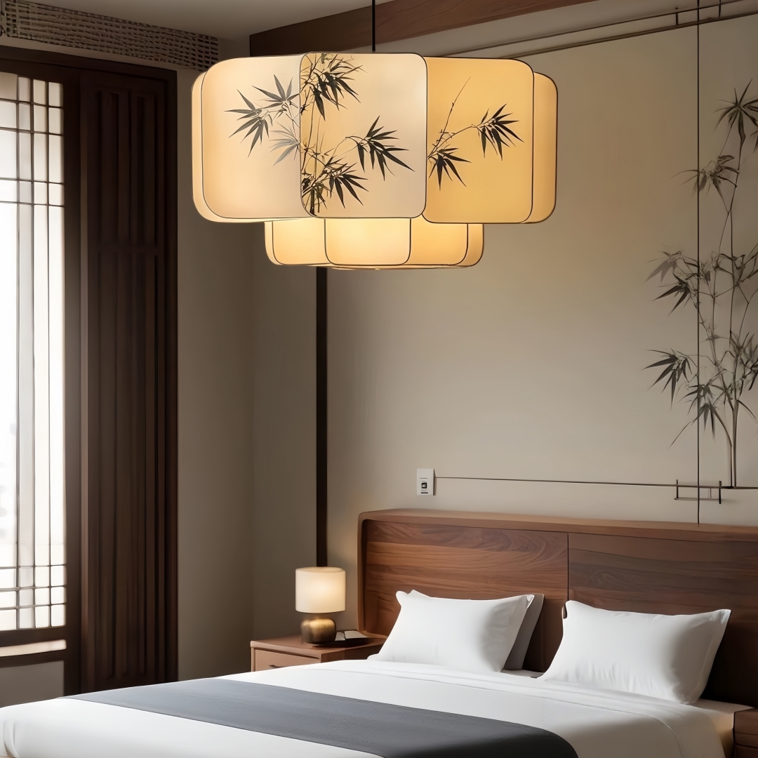 مصباح معلق آسيوي شرقي بطبقات م - مراجعة Home Decor Zen Style وسعره