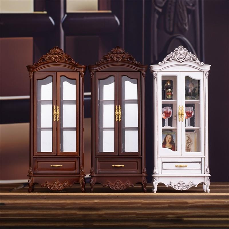 1/12 دمية خمر محاكاة خزانة عرض - مراجعة Home Decor Furniture وسعره