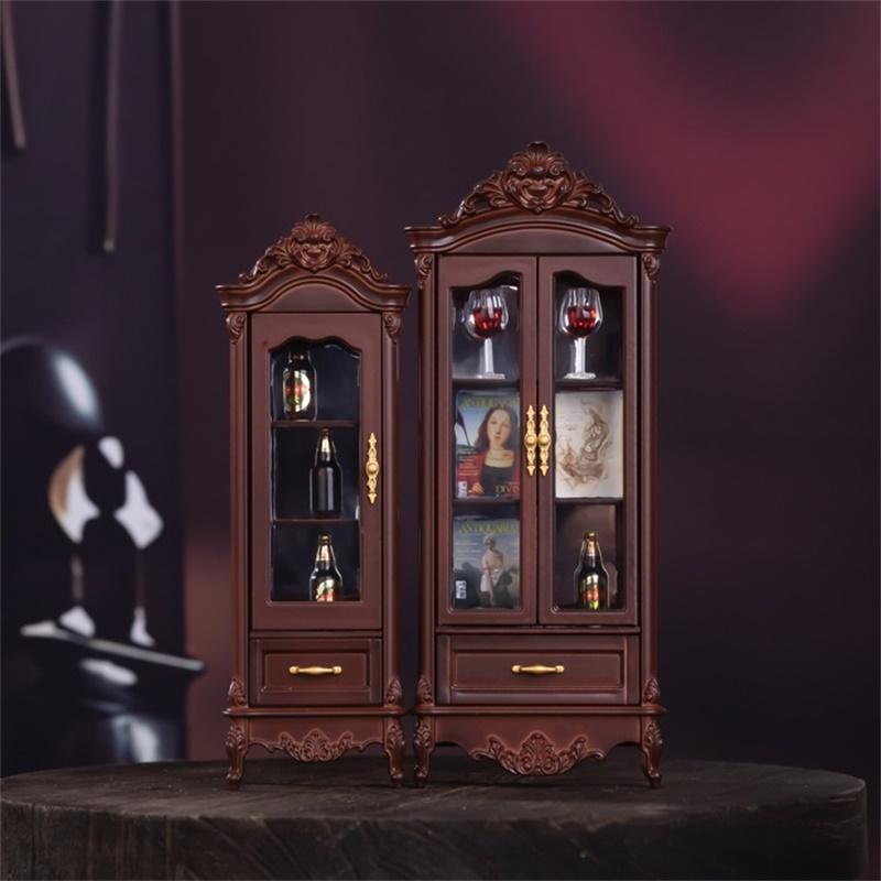 1/12 دمية خمر محاكاة خزانة عرض - مراجعة Home Decor Furniture وسعره