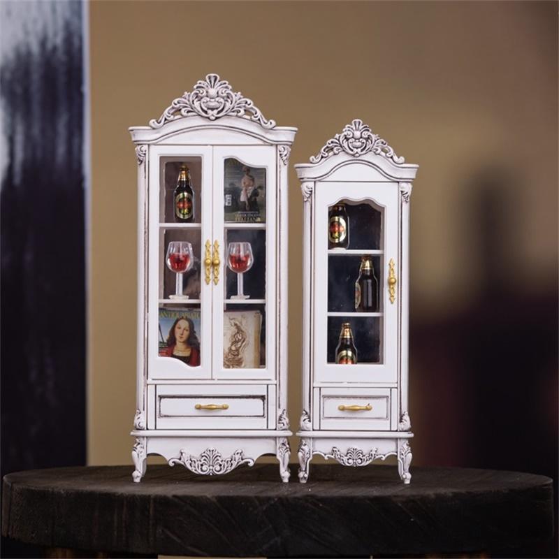 1/12 دمية خمر محاكاة خزانة عرض - مراجعة Home Decor Furniture وسعره